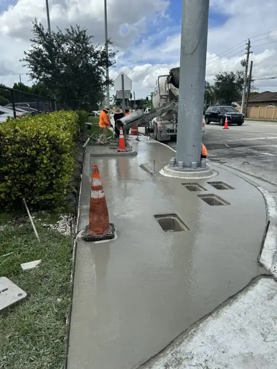 Entradas de concreto