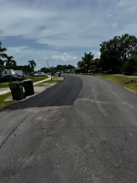 Milling & Resurfacing, City of Homestead: First lane paved, second lane next