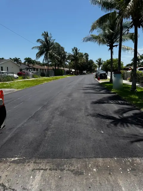 Same street, fully resurfaced