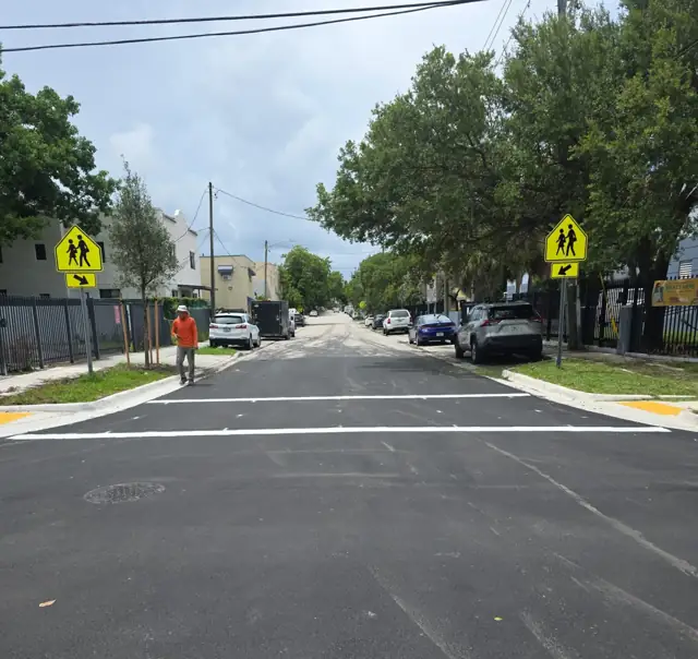 Little Havana Pedestrian Priority: Pedestrian crossing signage and markings