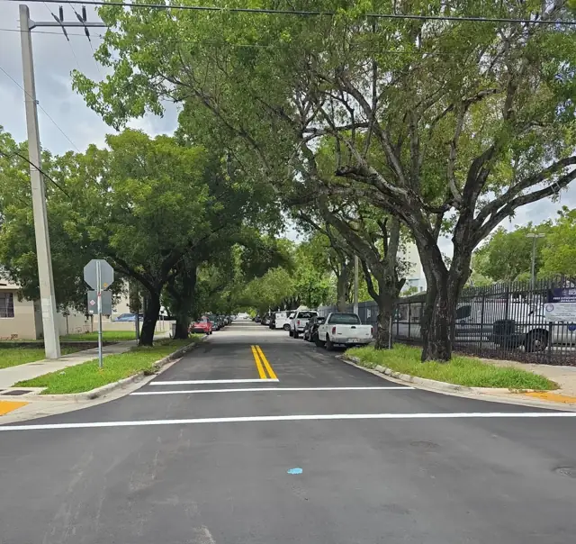 Little Havana Pedestrian Priority: Resurfaced residential block