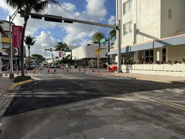 Intersection Improvements: Paving the intersection