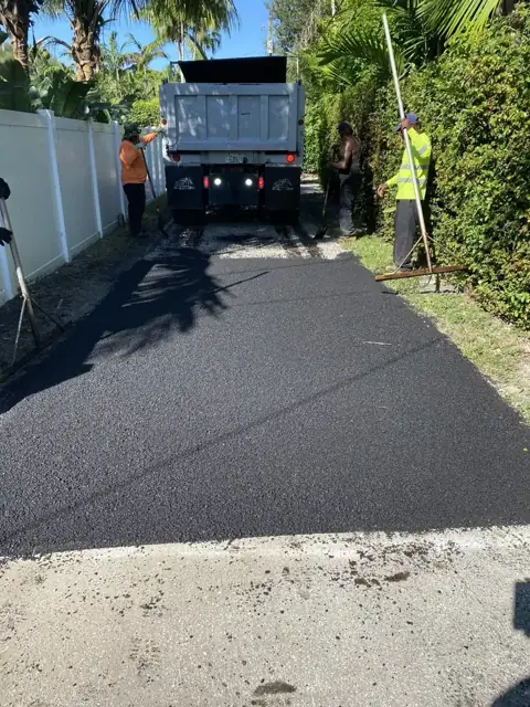 Miami Shores Alleyway Paving: Finished alley pavement