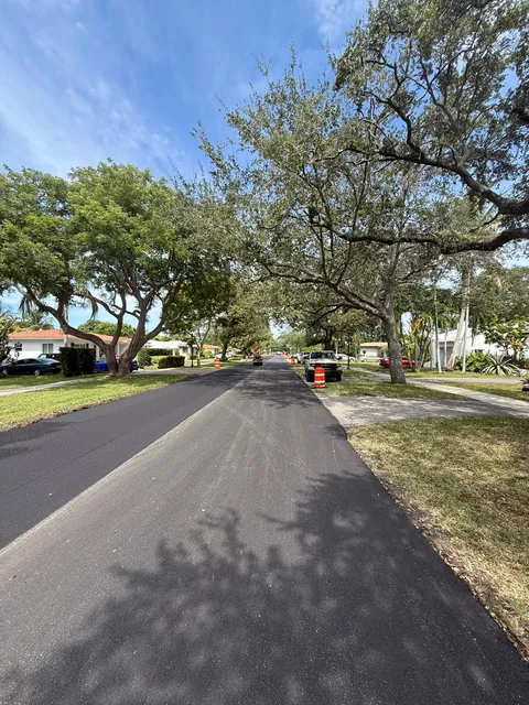 NE 103rd Street — FDOT: New surface course through the residential segment