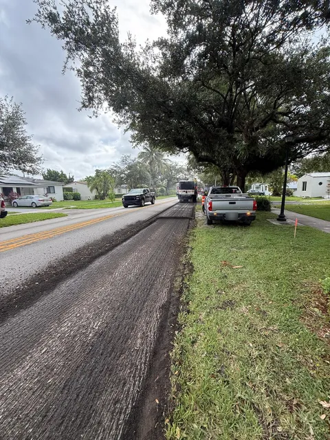 NE 103rd Street — FDOT: Milled lane alongside the open travel lane