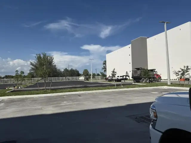 Northside Village: Paving the drive aisle
